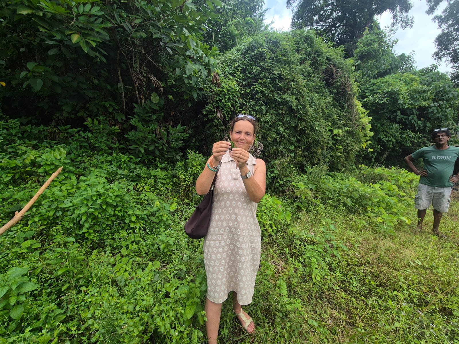 En la plantación de hierbas — explorando la naturaleza de Sri Lanka